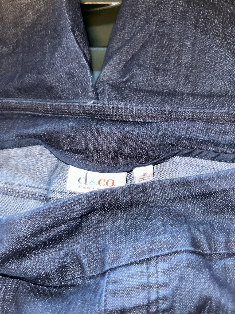 Denim&Co Dark Blue Capri Jeans